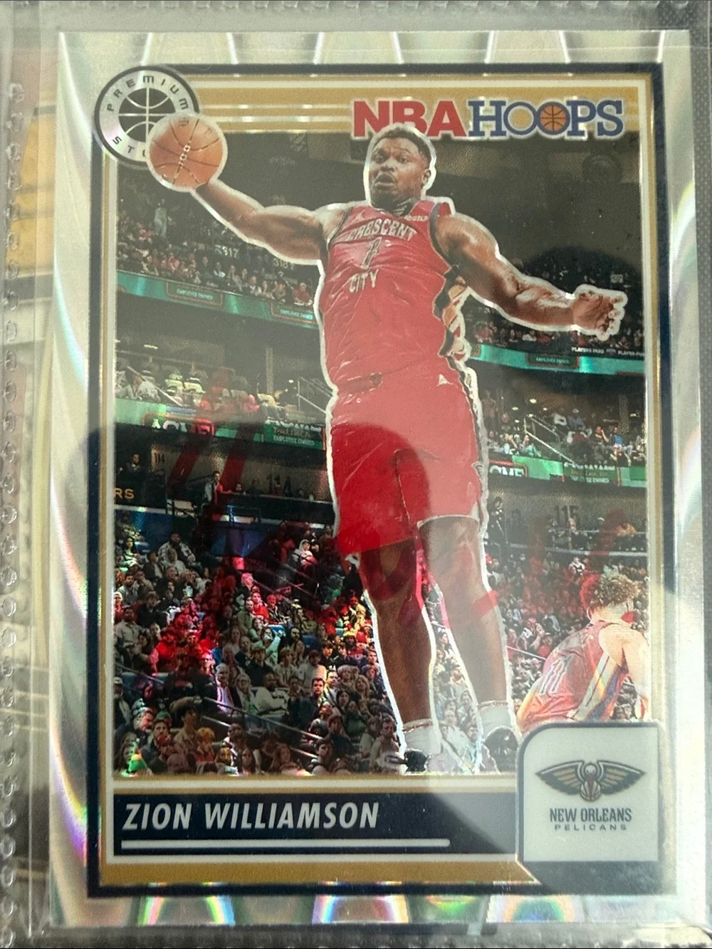 Zion Williamson Basketball Card - Red auto no coa